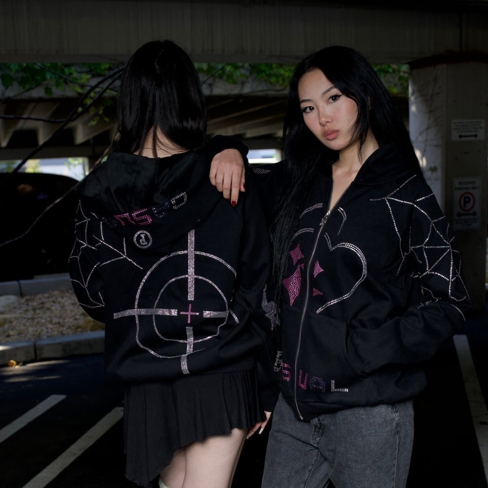 Project Causal Streetwear Full Zip Hoodie Size S